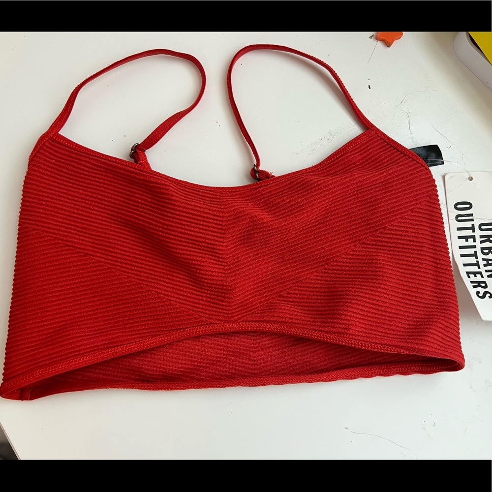BNWT Urban Outfitters Red Bra Top